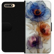 iSecrets - Plånboksfodral till Huawei Y6 (2018) med Silkesblommor