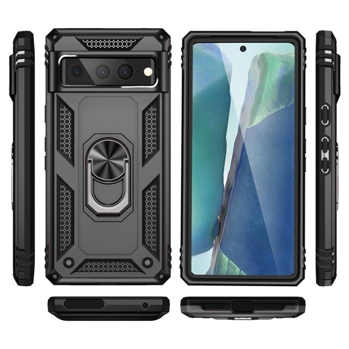 OEM - Google Pixel 7 Pro Skal Ringhållare Kickstand - Svart
