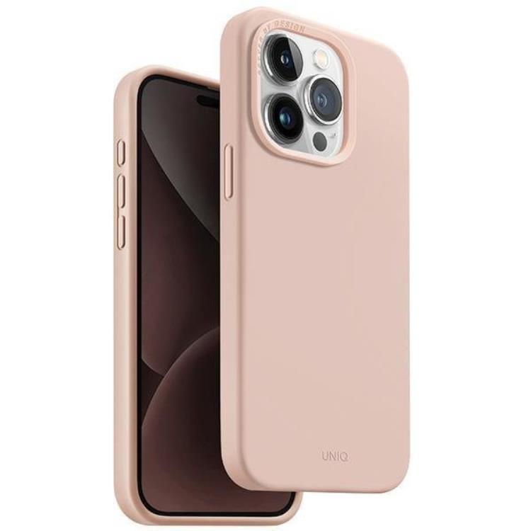 UNIQ iPhone 15 Pro Max Mobilskal Magsafe Lino Hue - Rosa | 2353 | AlltMobil