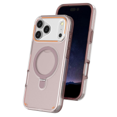 A-One Brand - iPhone 17 Pro Max Mobiskal MagSafe Med Kickstand TPU + PC - Rosa