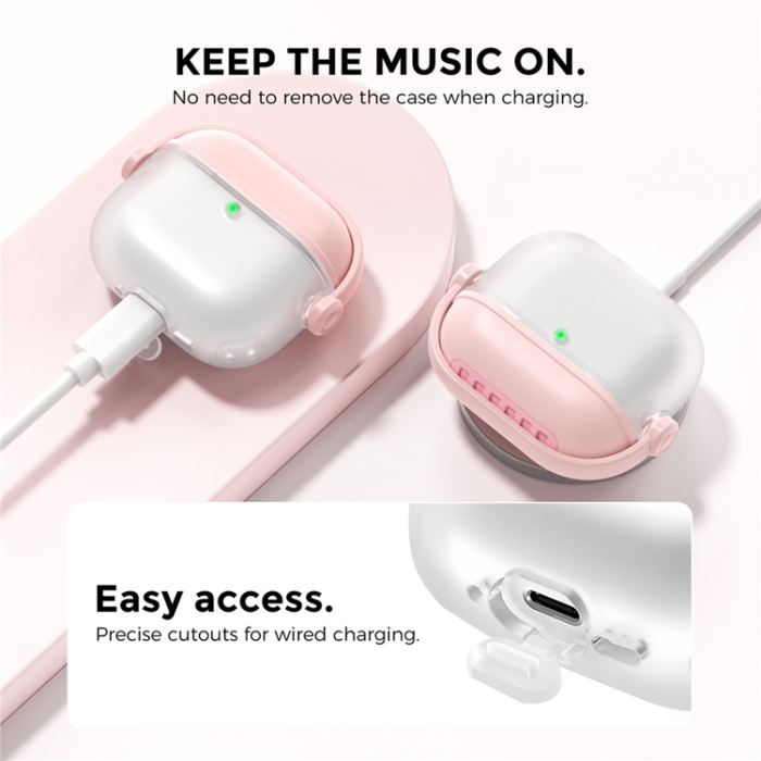 AHASTYLE - AHASTYLE AirPods 4 Skal Silikon WG174 - Rosa