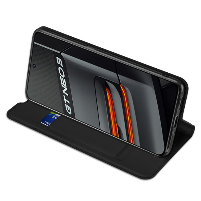 Dux Ducis - Dux Ducis Realme GT Neo 3 Plånboksfodral Skin Series - Svart