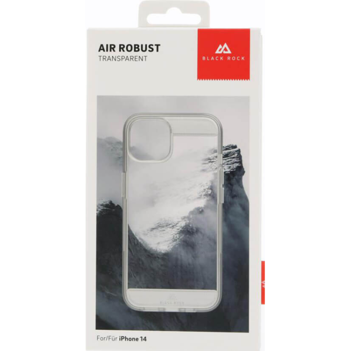 Black Rock - Black Rock iPhone 15 Mobilskal Air Rugged - Transparent