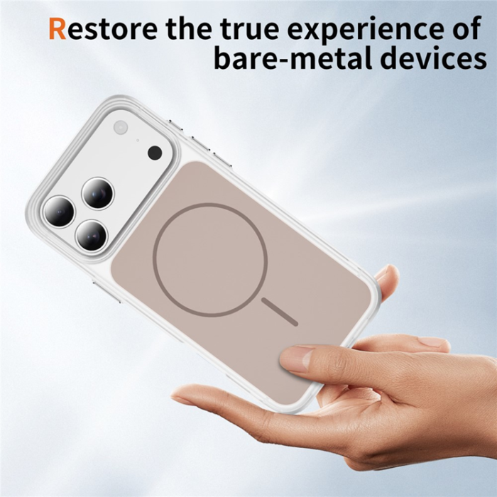 A-One Brand - iPhone 17 Pro Max Mobilskal MagSafe Skin Touch TPU PC - Guld