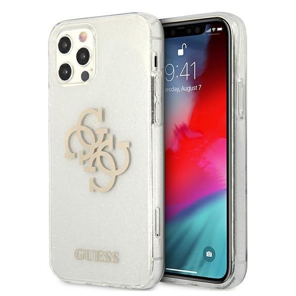 Guess iPhone 12 Pro Max Skal Glitter Logo - Transparent | 2353 | AlltMobil
