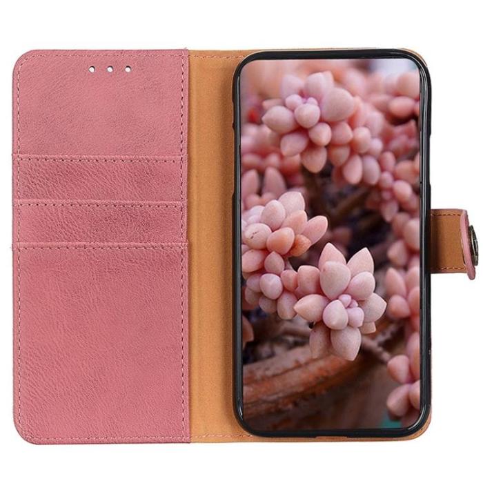 KHAZNEH - KHAZNEH iPhone 14 Pro Max Plånboksfodral Retro - Rosa
