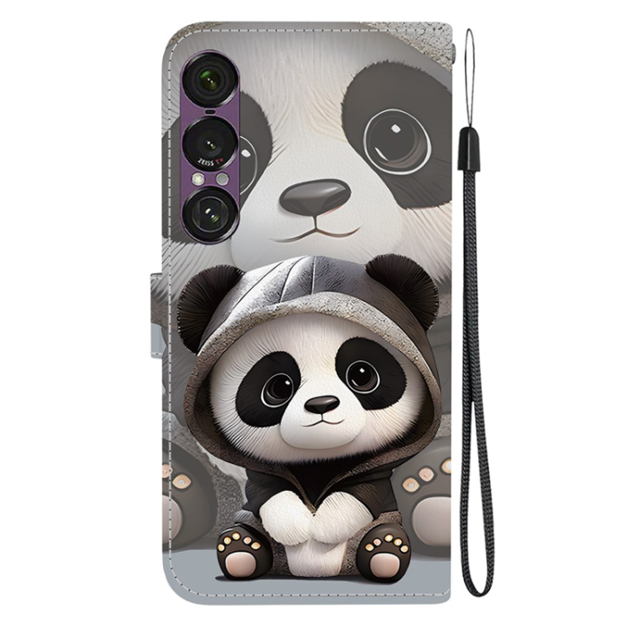 A-One Brand - Sony Xperia 1 VII Plånboksfodral Pattern Printing - Panda