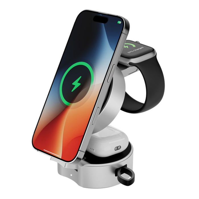 A-One Brand - Qi2 3in1 Trådlös Laddare iPhone, Apple Watch, Airpods