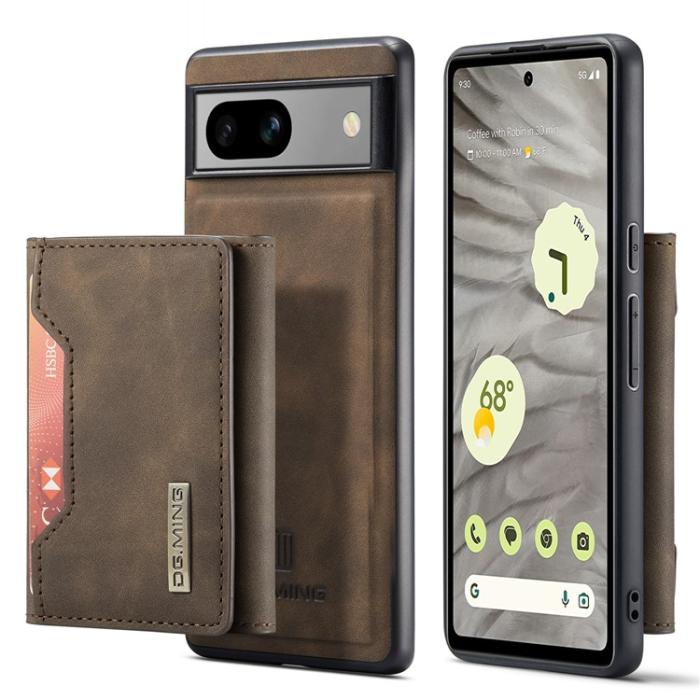 DG.MING - DG.MING Google Pixel 7A Plånboksfodral M2 2-in-1 - Coffee
