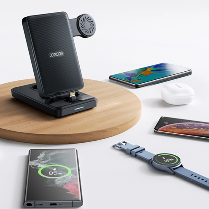 Joyroom - Joyroom 4-in-1 Trådlös Laddare Laddningsstation För Samsung-enheter