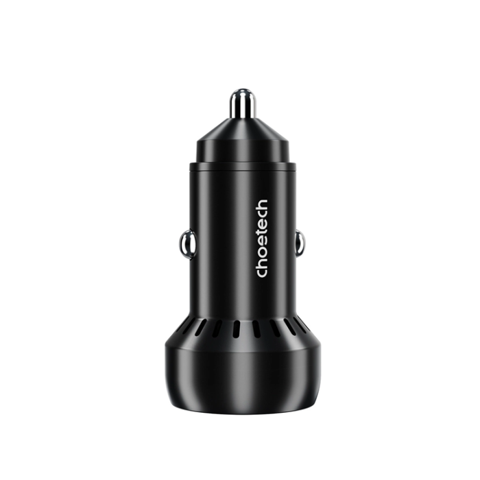 Choetech - Choetech Billaddare 60W USB-C USB-A - Svart