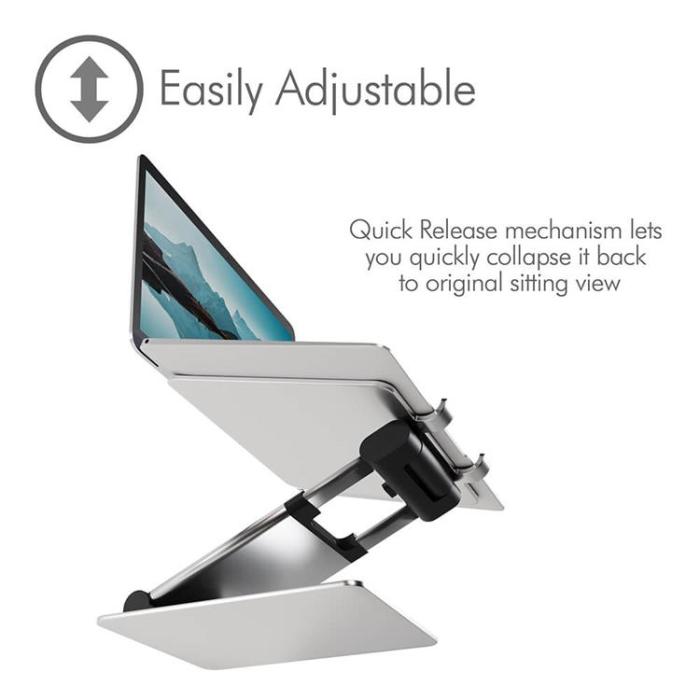 BUFFALO - Desire2 Laptopställ Supreme Sit-Stand Aluminium