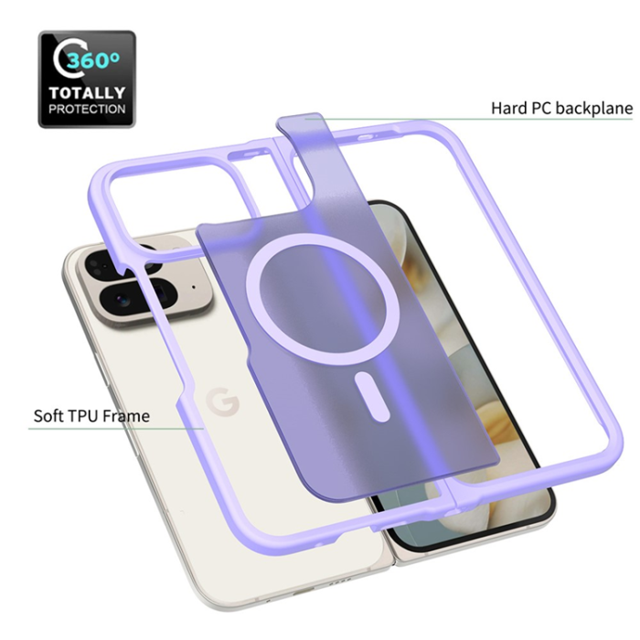 A-One Brand - Google Pixel 10 Pro Fold Mobilskal MagSafe Skin Touch - Lila
