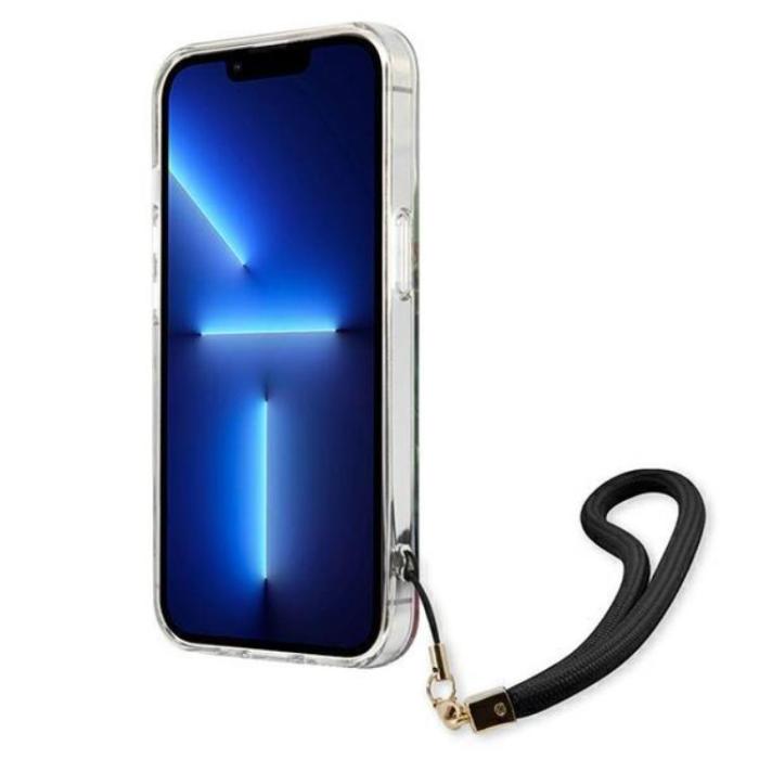 Guess - Guess iPhone 13 mini Skal Flower Strap - Blå