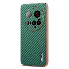 AZNS - AZNS Xiaomi 15 Ultra Fodral - Elektropl&auml;terad KonstL&auml;der - Gr&ouml;n