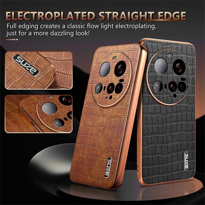 AZNS - AZNS Xiaomi 15 Ultra Fodral Electroplating KonstLäder - Svart