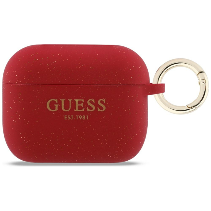 Guess - Guess AirPods Pro 3 Skal Silicone Glitter Ring