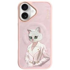 NIMMY - Nimmy iPhone 16 Mobilskal MagSafe Fashion Cute Pet - Rosa