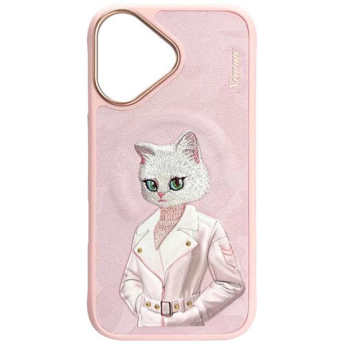 NIMMY - Nimmy iPhone 16 Mobilskal MagSafe Fashion Cute Pet - Rosa