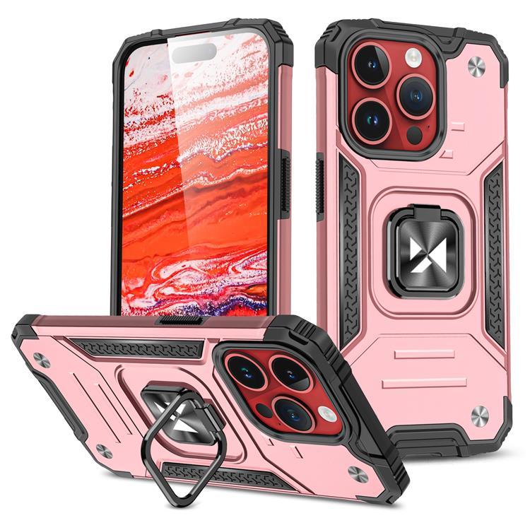 Wozinsky iPhone 15 Pro Max Mobilskal Ringhållare - Rosa | 2353 | AlltMobil