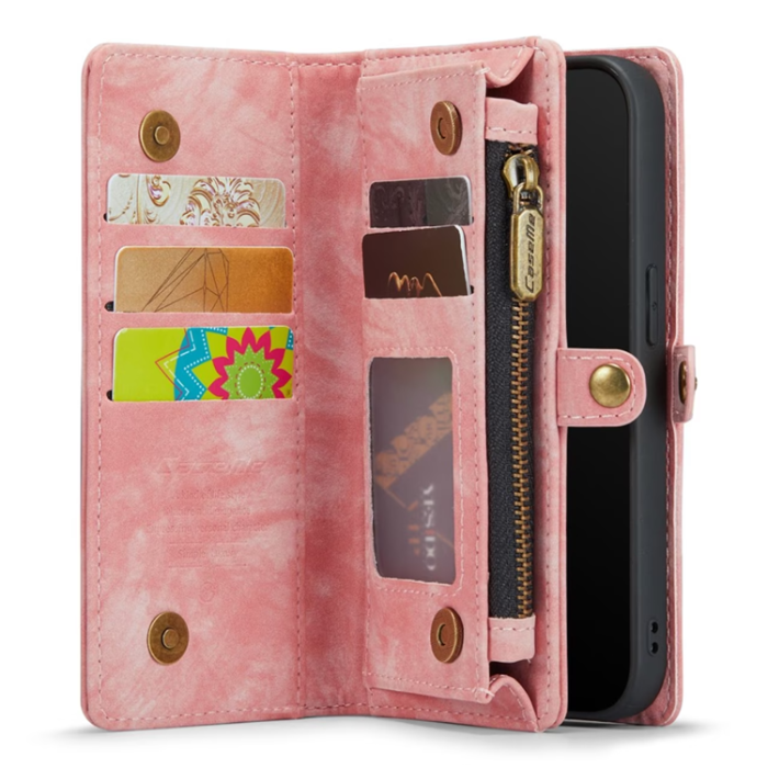 Caseme - Caseme iPhone 7/8/SE(2020/2022) Plånboksfodral Detachable Rosa