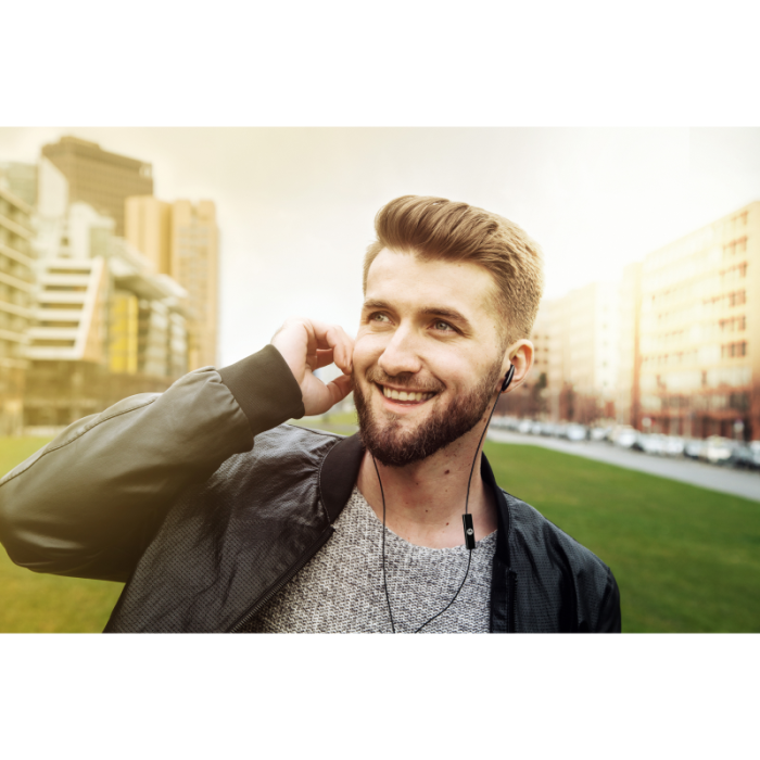 UTGATT1 - Motorola In-ear wired mic Headphones 105 - Svart