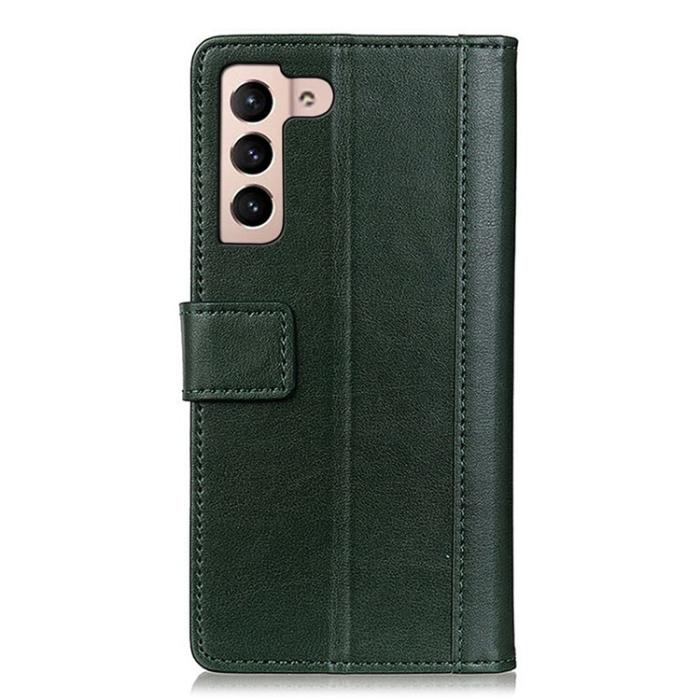 KHAZNEH - KHAZNEH Galaxy S23 Plus Plånboksfodral Stand Flip PU Läder - Grön