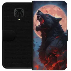 Gustaf - Pl&aring;nboksfodral till Xiaomi Redmi Note 9S med Ylande varg