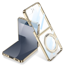 GKK - GKK Galaxy Z Flip 7 Mobilskal Kickstand - Champagne Guld