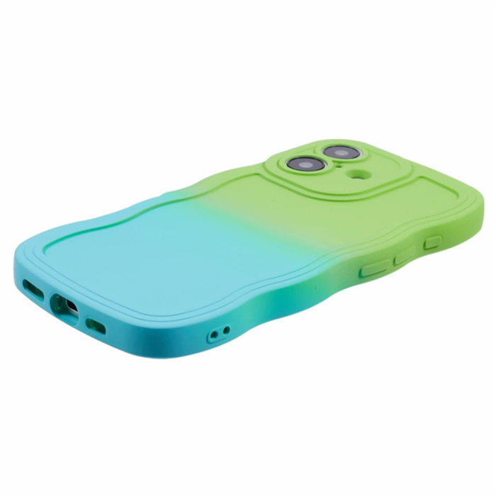 A-One Brand - iPhone 17 Mobiskal Gradient Color TPU - Grön + Babyblå