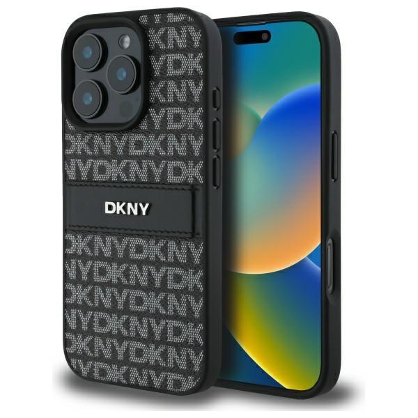 DKNY iPhone 16 Pro Max Mobilskal Texture Tonal Stripe - Svart | 2353 | AlltMobil