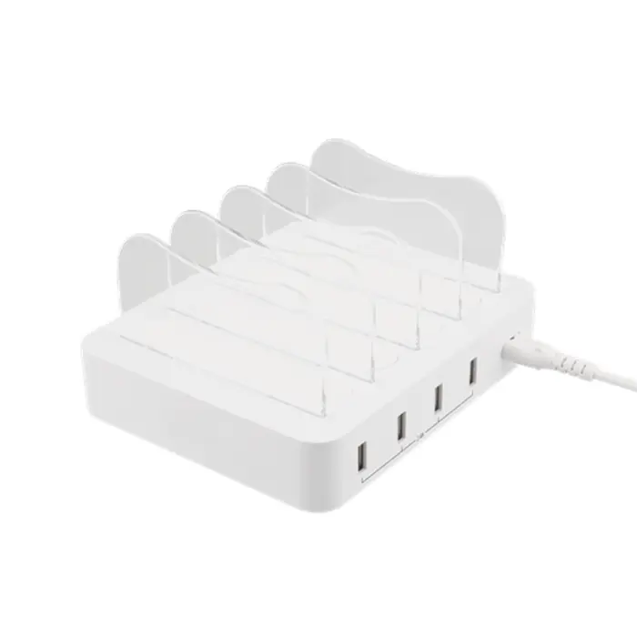 SiGN - SiGN Laddningstation 4xUSB, 2.4A, 4.4A, 1.5m Kabel - Vit