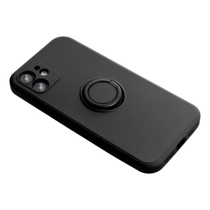 Forcell - Forcell Galaxy A52s/A52 5G/A52 4G Skal Silikon Ring - Svart