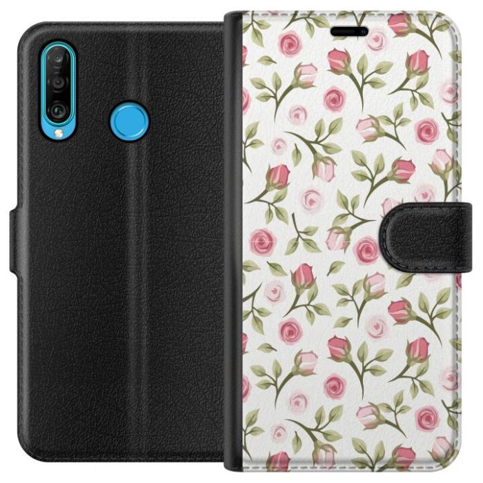 iSecrets - Plånboksfodral till Huawei P30 lite med Blommigt