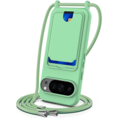 A-One Brand - Google Pixel 10 Pro XL Mobilskal korthållare med Rem - Grön