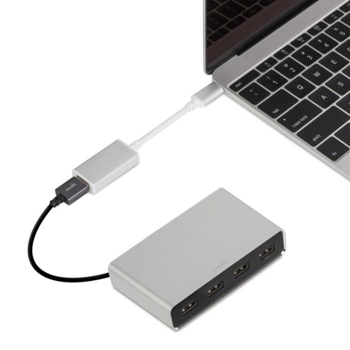 Moshi - Moshi USB-C Till USB-Adapter - Vit