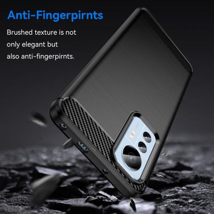 A-One Brand - Carbon Fiber Skal Xiaomi 12 Pro - Svart