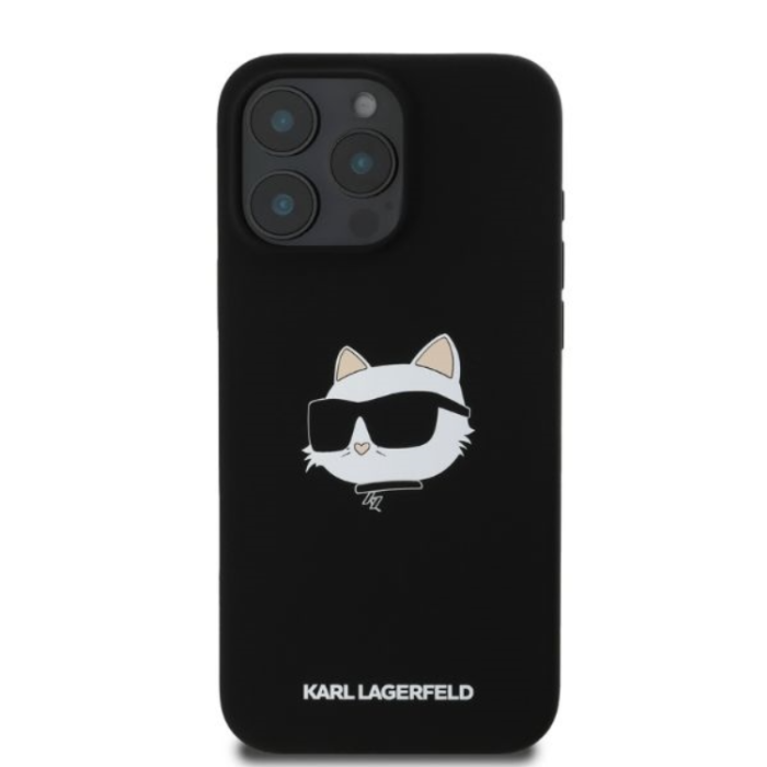 KARL LAGERFELD - KARL LAGERFELD iPhone 16 Pro Max Mobilskal Magsafe Choupette Head
