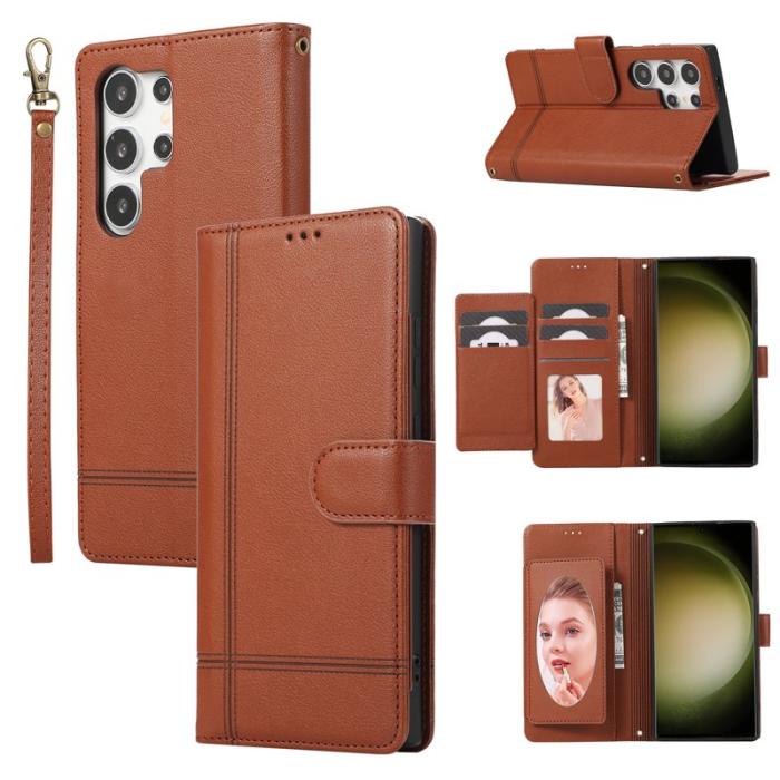 OEM - Mobilfodral för Samsung Galaxy S26 Ultra TKonstläder - Brun