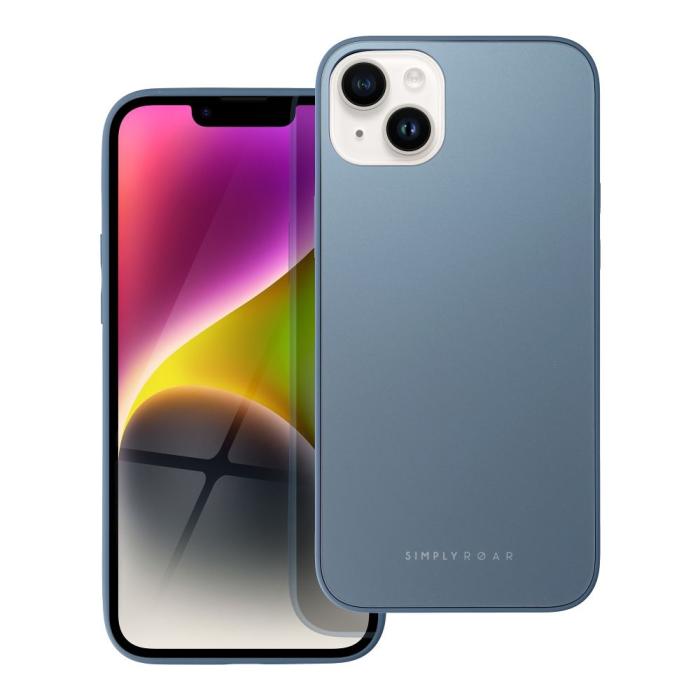 Roar - Roar Matte Glass Skal för iPhone 14 Plus blå