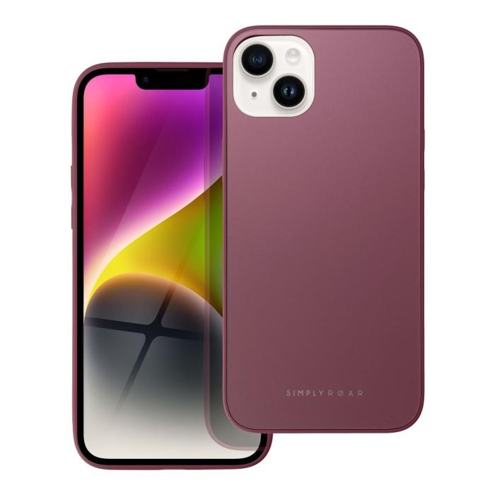 Roar - Roar Matte Glass Skal för iPhone 14 Plus claret