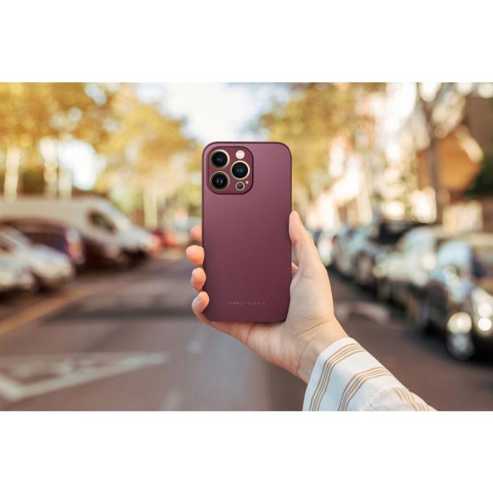 Roar - Roar Matte Glass Skal för iPhone 14 Plus claret