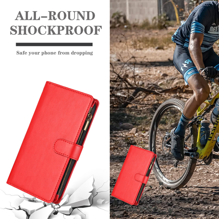 A-One Brand - OnePlus 15 5G Konstläder Plånboksfodral Zipper Shockproof