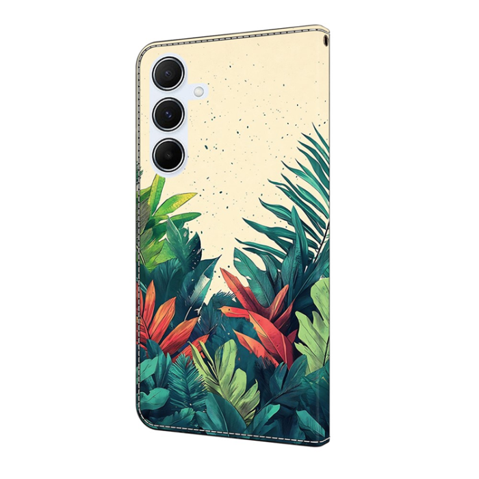 A-One Brand - Galaxy A17/A26 Plånboksfodral PU-läder Pattern Printing - Grön