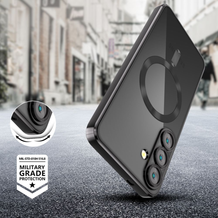 Tech-Protect - Tech-Protect Mobilskal till Galaxy S25 Magsafe Magflex - Shiny Svart