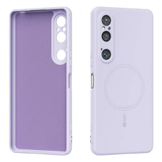 ABEEL - ABEEL Sony Xperia 1 VI Mobilskal Magsafe Liquid Silikon - Lila