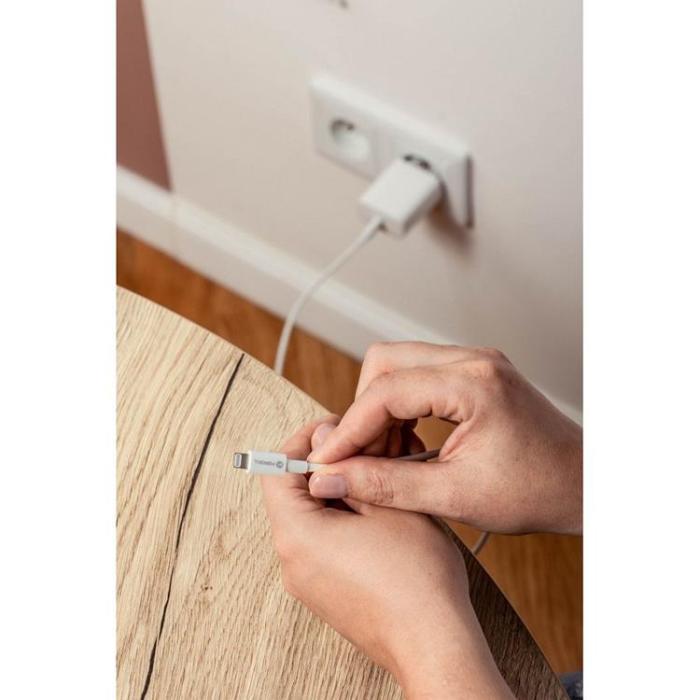 Forcell - Forcell USB-C till Lightning kabel 30W, 1m - Vit