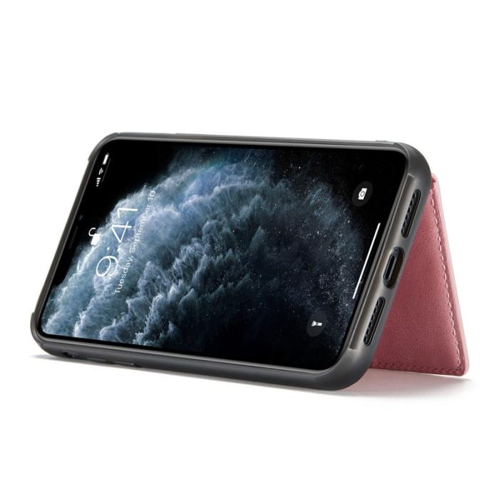 JEEHOOD - JEEHOOD Detachable Konstläder Plånboksfodral iPhone 11 6.1 tum Roséguld