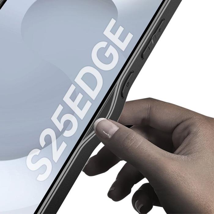 GKK - GKK Samsung Galaxy S25 Edge Fodral Hybrid PU - Svart - Svart