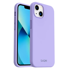 SiGN - SiGN iPhone 14 Skal Liquid Silicone - Lavender